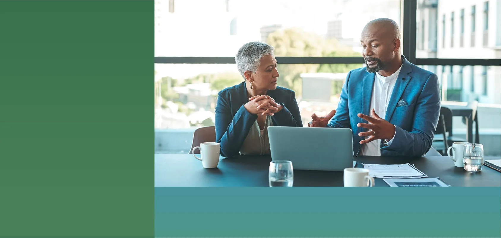 Two security professionals discuss the latest cybersecurity requirements